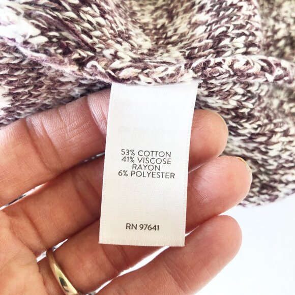 J JILL Pure Jill Artisanal Ombre Plumberry Multi Pullover Sweater Womens XS - Picture 5 of 8